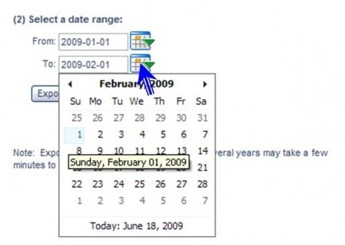 Date Range Selection