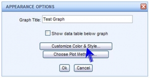 screenshot data color style change Data set color and style modification