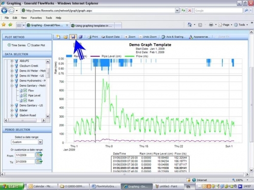 screenshot data graph template saving Data graph template: saving