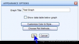 screenshot data type change on Accepting data set color and line type changes